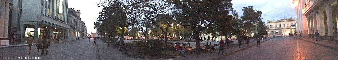 Santa Clara Plaza Major at Dusk (scroll right to see the full picture).