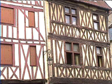 Medieval houses in Dijon 