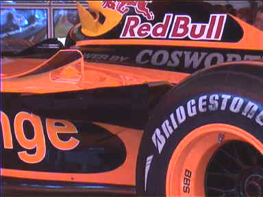 Orange-Arrows. Unfortunately both cars dropped out of the race