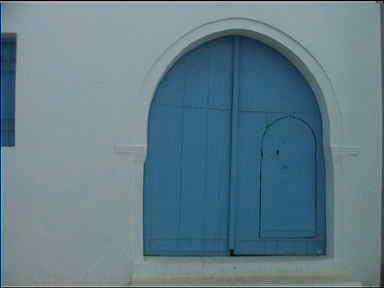 Door near La Ghriba Synagogue