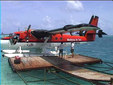 This seaplane flew from Male to Velidhu Island in the Ari Atoll