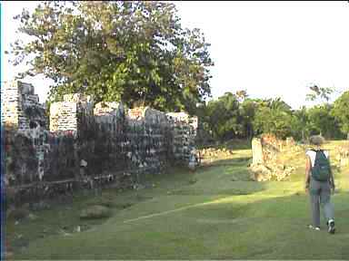 At Panama Vieja Ruins