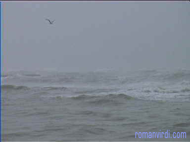 Stormy sea at Denia