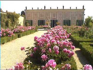 The small but beautiful porcelain museum in the Boboli Gardens in Palazzo Pitti is in this building