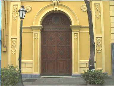 Yellow entrance
