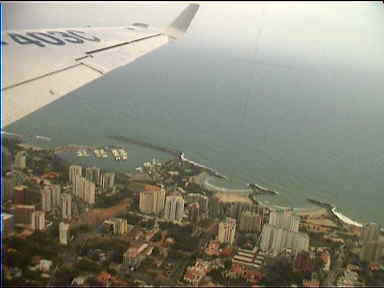 View of Maiquetilla (Caracas Airport) which is at sea level