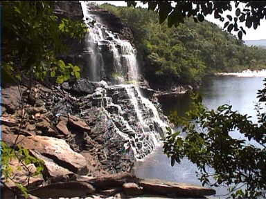 Sapo Falls in dry season