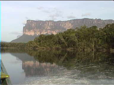 Auyan Tepui, the largest one of all and home of Angel Falls