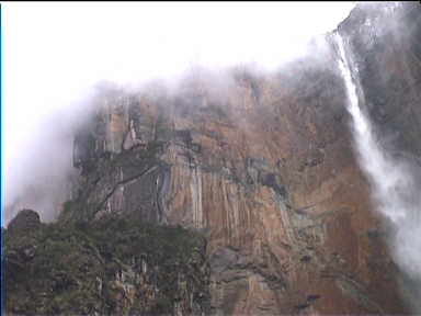 Angel Falls in the mist