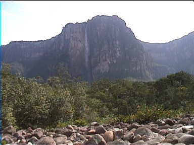 Angel Falls from the riverside
