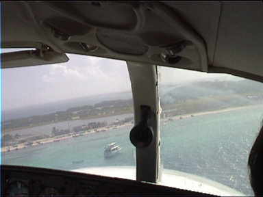 Preparing to land on Gran Roque