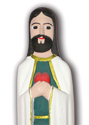 Wooden Venezuelan Jesus from the Merida Region
