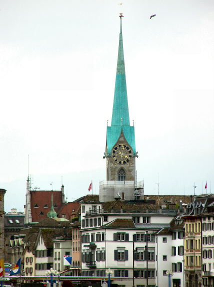 Fraumñnster Church, home to Chagall's stained glass windows